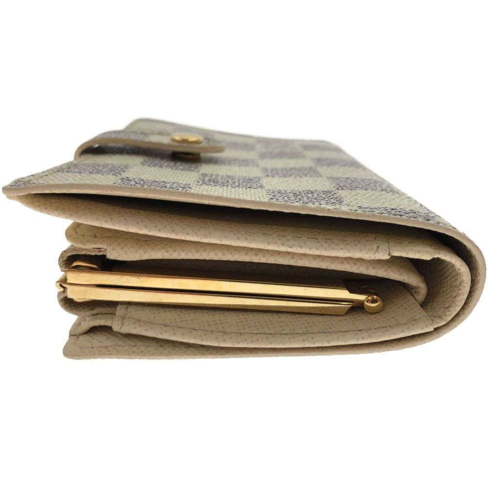 Louis Vuitton Damier Azur Portefeuille Viennois Bifold Wallet N61676 White