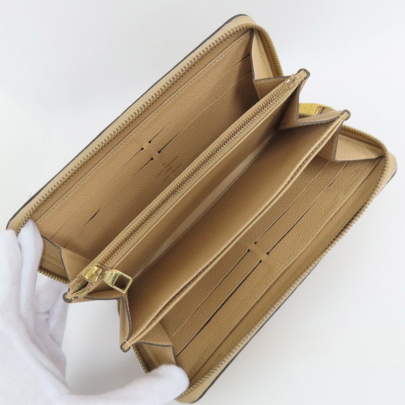 Louis Vuitton Zippi-wallet M60746 Monogram Empreinte Dune Beige Long