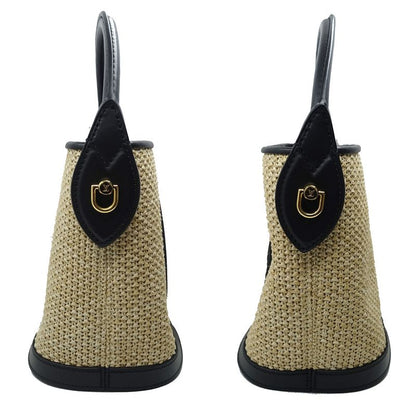 Louis Vuitton Petit Bucket 2WAY Bag Hand Shoulder - M59961 RFID Raffia