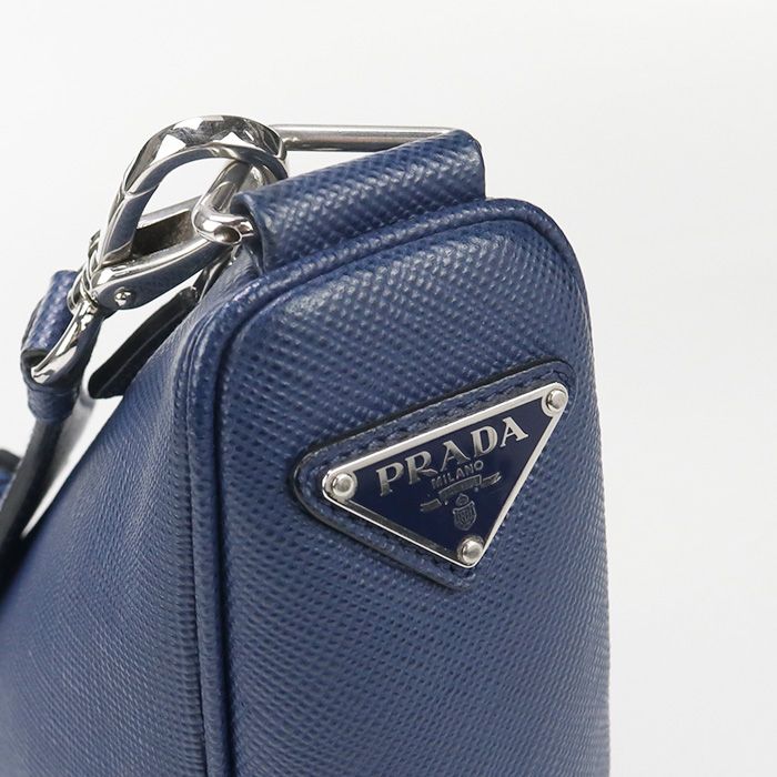 Prada Triangle 2vh155 Crossbody Shoulder Bag Leather Men's