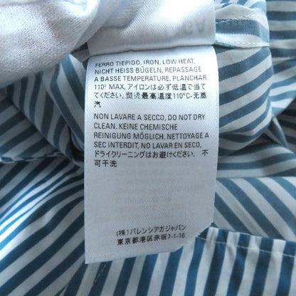 Balenciaga 21AW 622050 100% Cotton Logo Stripe Oversized Long Sleeve Shirt