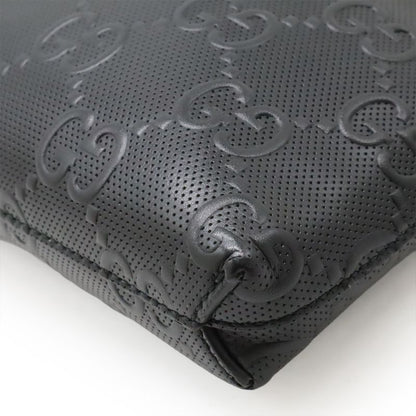 Gucci Jumbo GG Medium Crossbody Bag Shoulder Bag Clutch Bag Leather Black