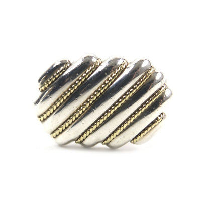  Tiffany & Co Combination Twisted Rope Cufflinks Button Cufflinks Sv925 18K