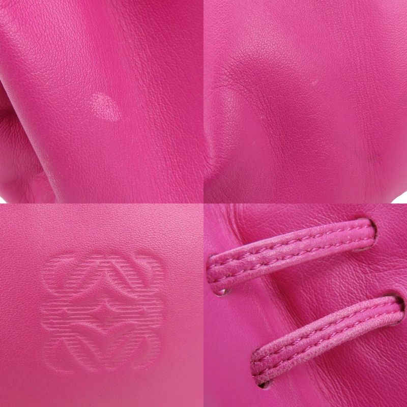 Loewe Shoulder Bag Anagram Nappaleather Pink Gold Hardware Drawstring Shoulder