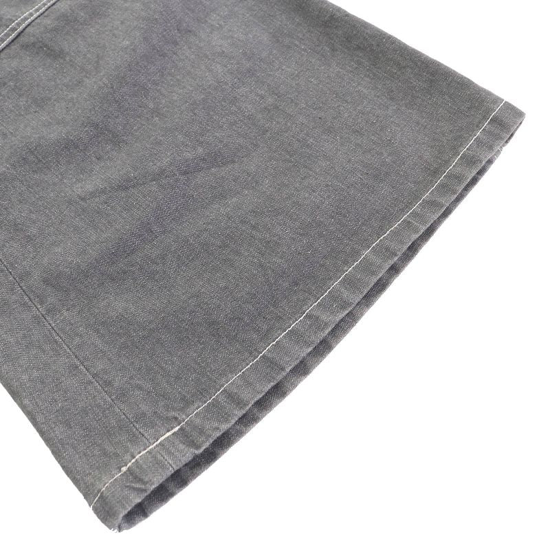 CHANEL Vintage 01P P17693 100% Cotton Coco Mark Rhinestone Coco Button Denim