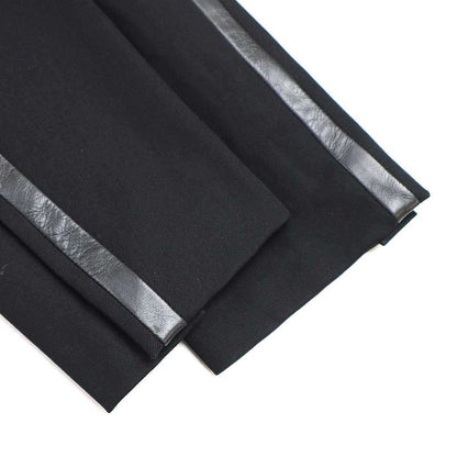 Dior Homme Dior Homme 2002aw Reflection Leather Trimmed Wool Long Jacket