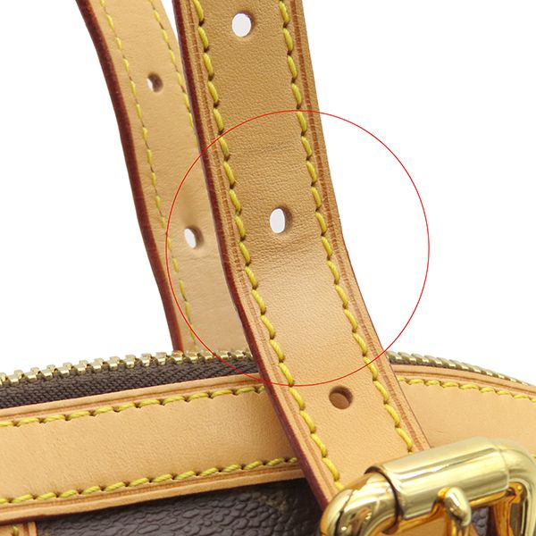 Louis Vuitton Handbag Tivoli GM Monogram Canvas Monogram Gold Hardware Brown