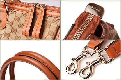 Gucci Tote Shoulder Bag Gucci 2-way Bag GG Brown Beige Light Brown 285730