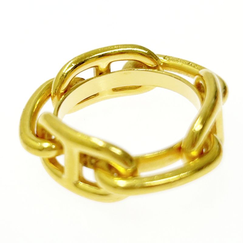 Hermes GP Chaine D'ancre Scarf Ring Ladies Gold 364059 Scarf Ring
