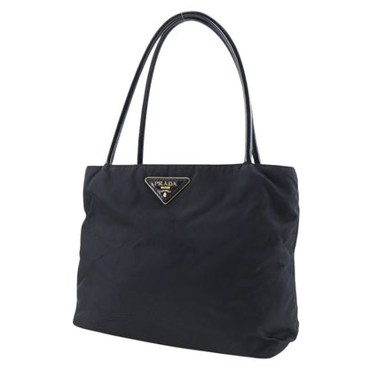 Prada Nylon And Enamel Black Women's Tote Bag