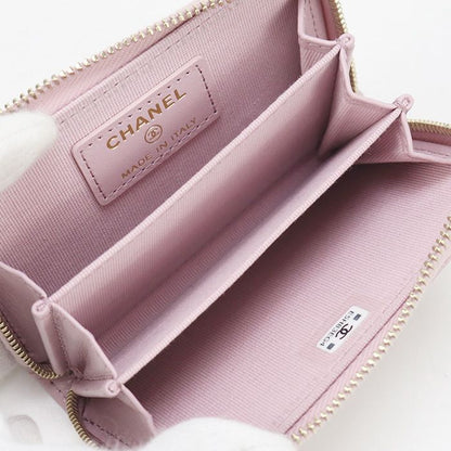 Chanel Zip Coin Purse Matelasse Ap0216 Coin Purse Caviar E5h83eg4 Women