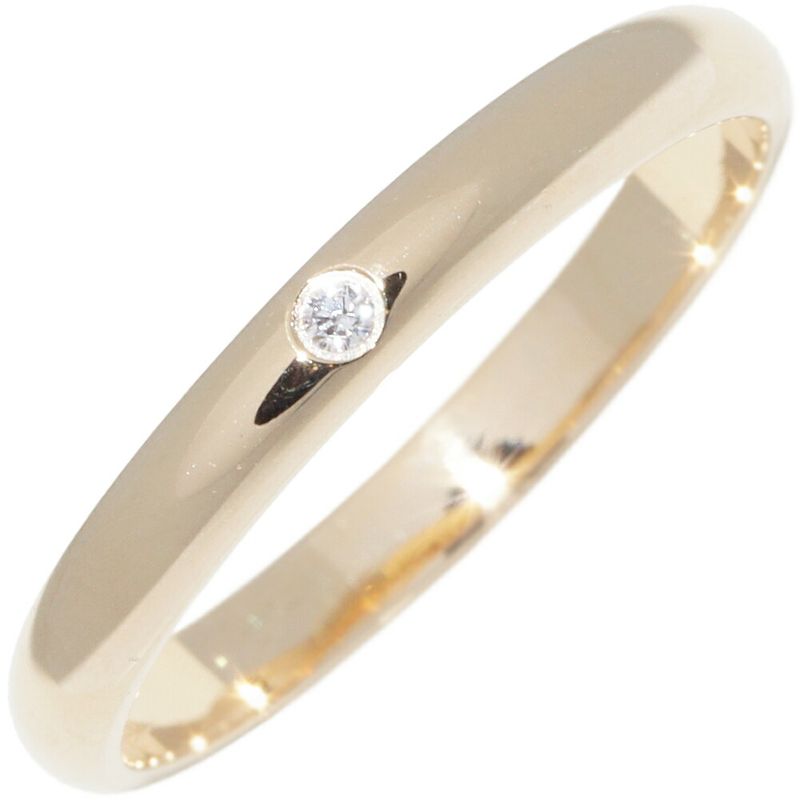 Cartier Ring 18K Yellow Gold Diamond 1P (001ct) Classic Wedding Ring 1895