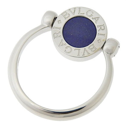 Bvlgari Bulgari Flip 18kwhite Gold × Lapis Lazuli × Diamonds #10.5 Ladies 6.3g