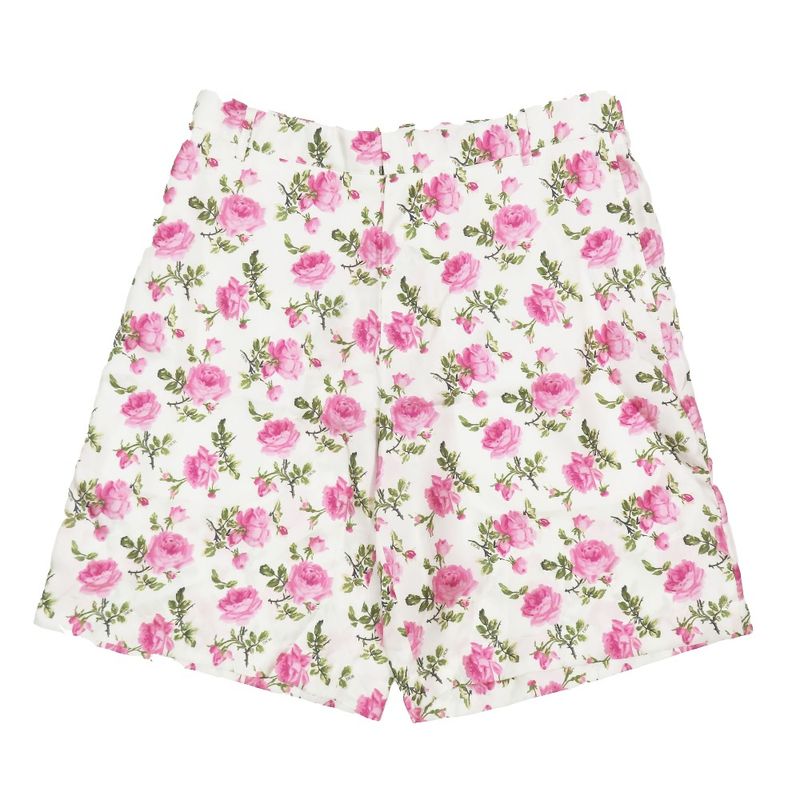 Unused 22aw DIOR Short Half Pants Floral Rose Semi Wide Silk Pants 293c170b5680