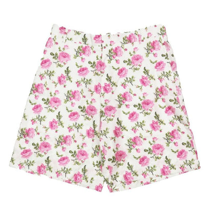 Unused 22aw DIOR Short Half Pants Floral Rose Semi Wide Silk Pants 293c170b5680