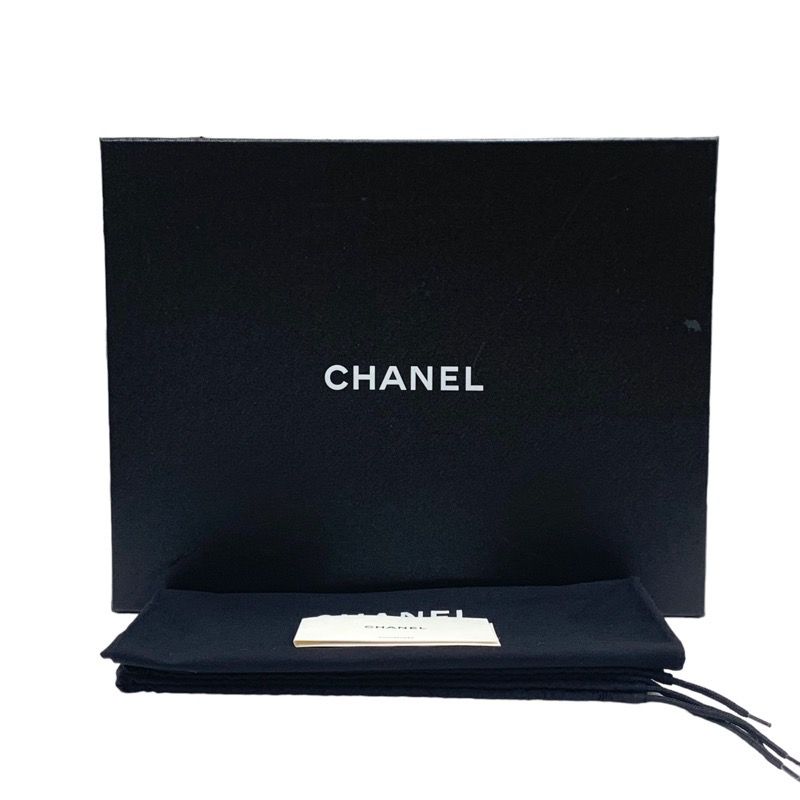 Chanel Boots Short Boots Shoes Nylon Leather White Black Matelasse Chain Belt