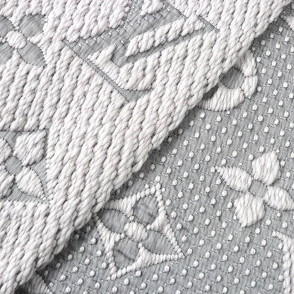 Louis Vuitton 2019 M74742 Echarpe Logomania Wool Silk Fringe Scarf Gripe Lou