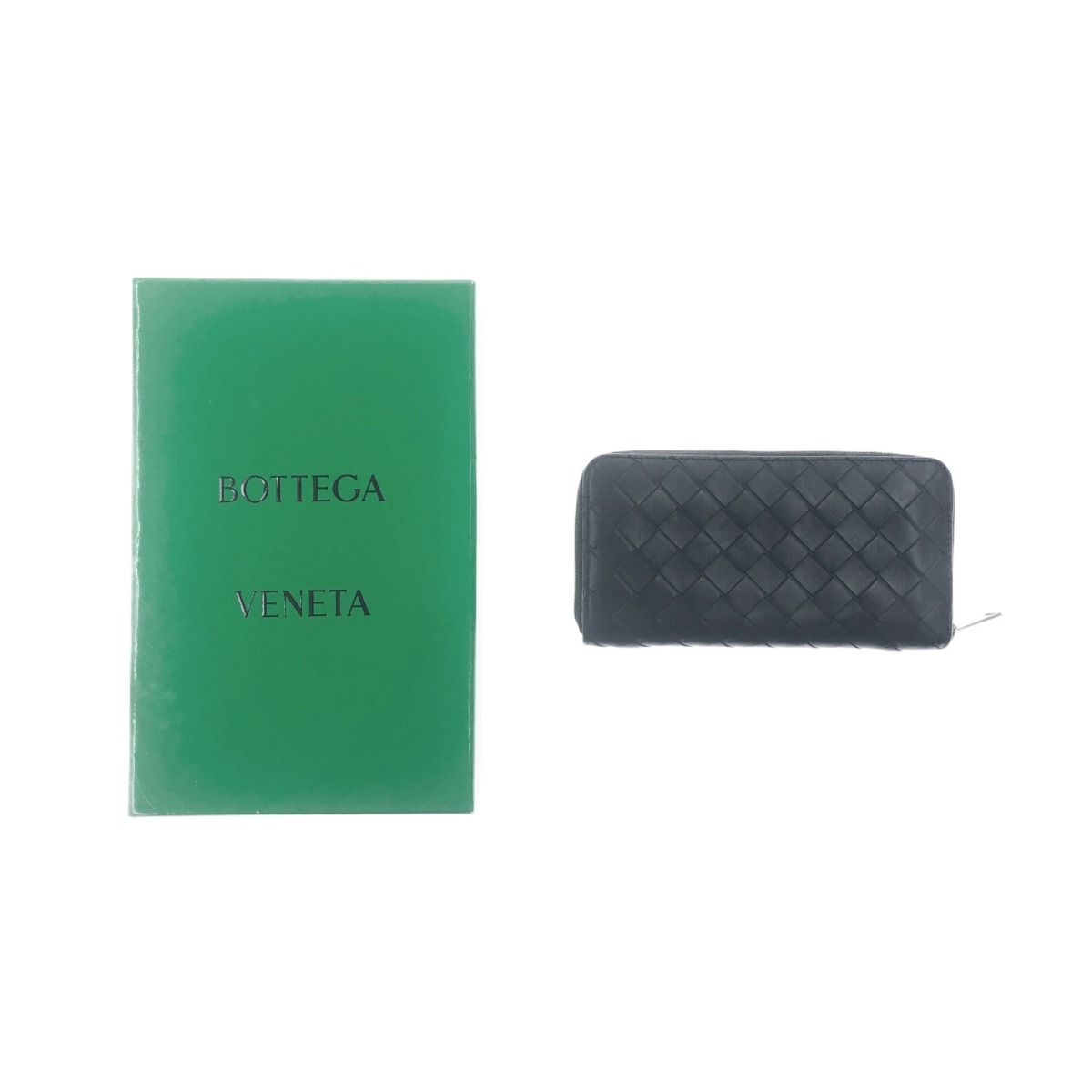 Bottega Veneta Intrecciato Zip Around Wallet Long Wallet