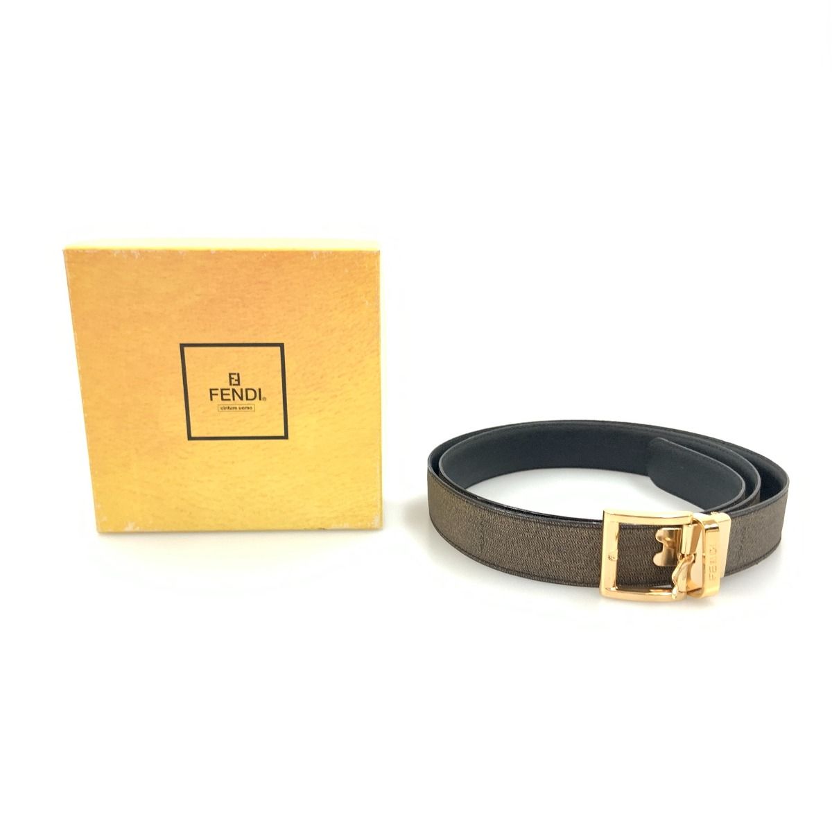Fendi Gold Hardware Belt Khaki