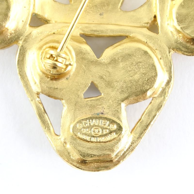 Chanel Coco Mark Gold Plated 95P Ladies 26.0g Brooch