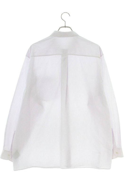 Dior 22AW 243c551a5658 Logo Embroidered Striped Long Sleeve Shirt Men 39