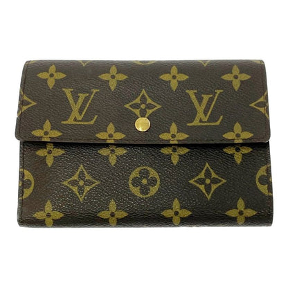 Louis Vuitton M61202 Monogram PVC Porte-Tresor Etui Papier Brown 304014 Trifold
