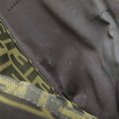 Fendi Zucca Pattern Handbag Canvas Leather Women