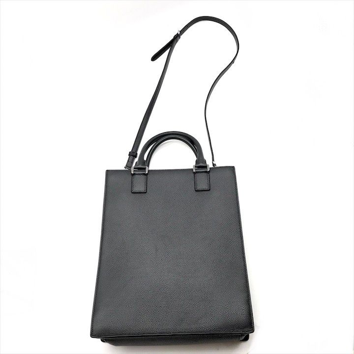 Dior Safari 2-Way Tote Shoulder Bag Leather Black