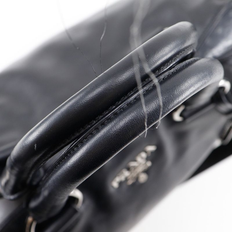 Prada Logo Ws7654 Leather Black Ladies Tote Bag