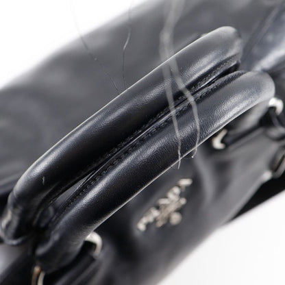 Prada Logo Ws7654 Leather Black Ladies Tote Bag