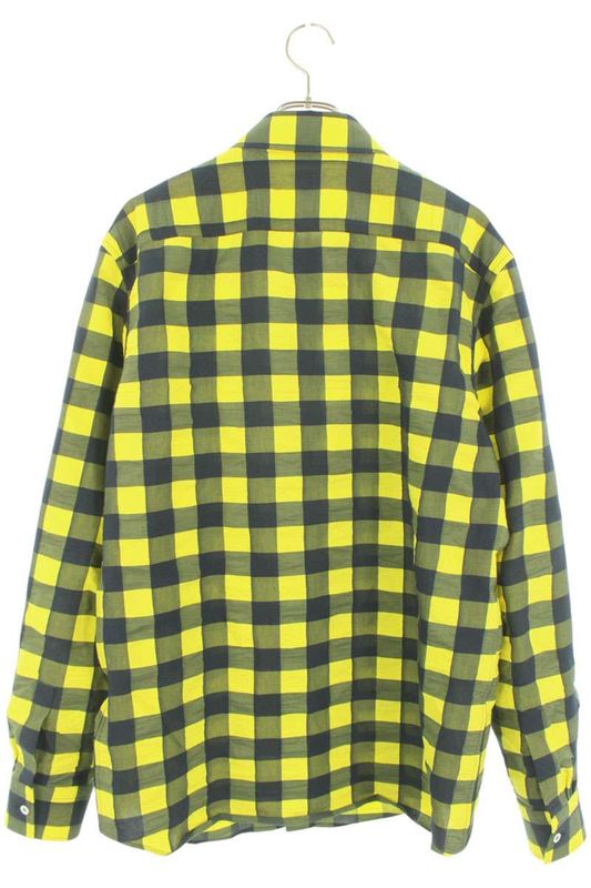 Bottega Veneta 821368 V4yr1 Wave Gingham Check Long Sleeve Shirt Men 50