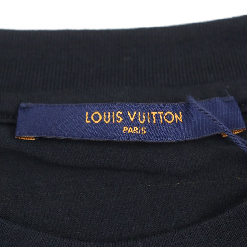 Louis Vuitton 23ss Hoy10w 100% Cotton LV Concert Print Logo Embroidery Crew