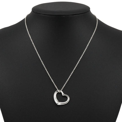 Tiffany & Co Open Heart Elsa Peretti 925 Silver Ladies 4.8g Necklace