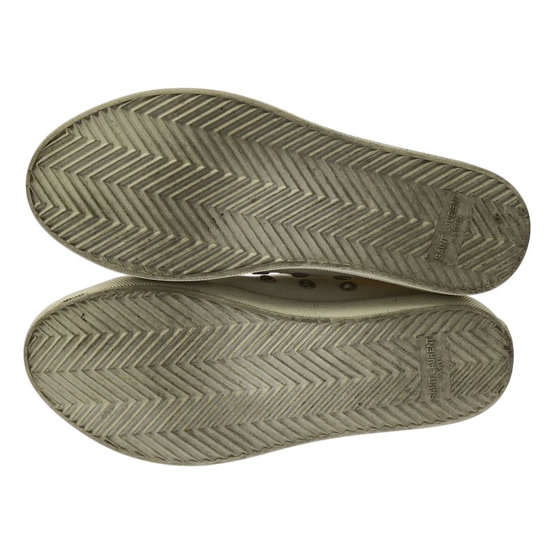 Saint Laurent Paris - Malibu Low Cut Sneakers - 35 - White - Women's