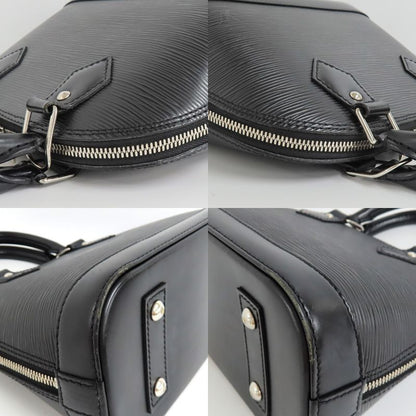 Louis Vuitton Alma BB M40862 Epi Black 2WAY Handbag Silver-hardware