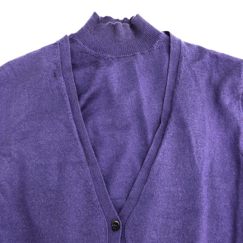 Prada Cashmere Ensemble Cardigan Purple 38
