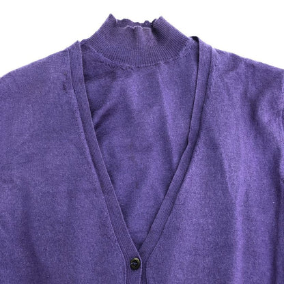Prada Cashmere Ensemble Cardigan Purple 38