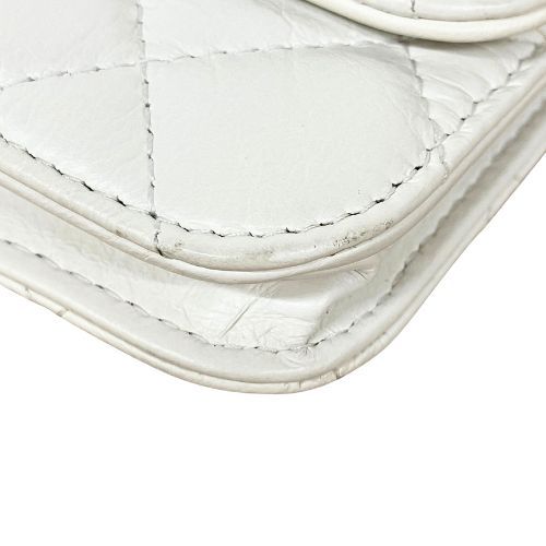 Chanel Shoulder Bag Minimato Pearl White