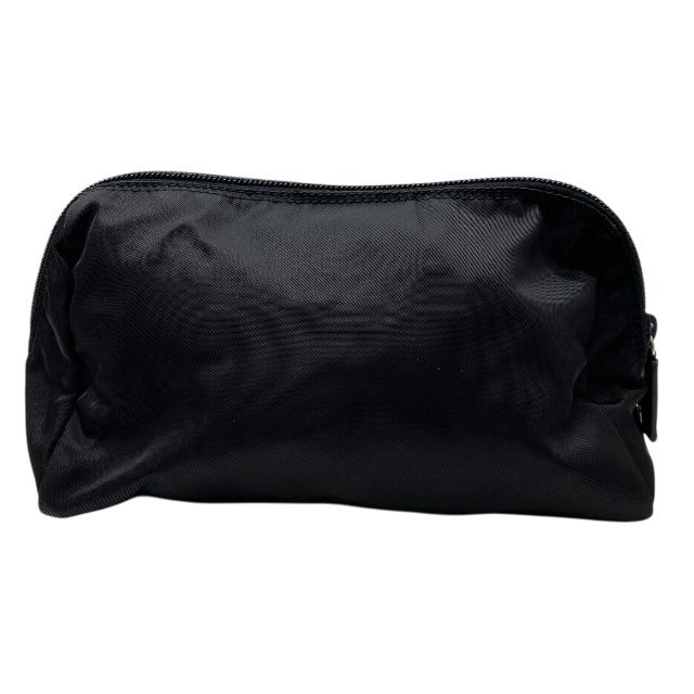 Prada Pouch Cosmetic Pouch Small Pouch Triangle Logo Nylon Black Prada