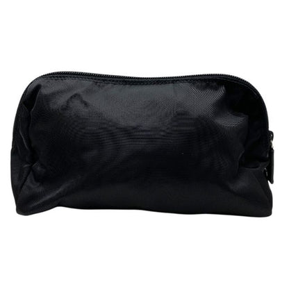 Prada Pouch Cosmetic Pouch Small Pouch Triangle Logo Nylon Black Prada
