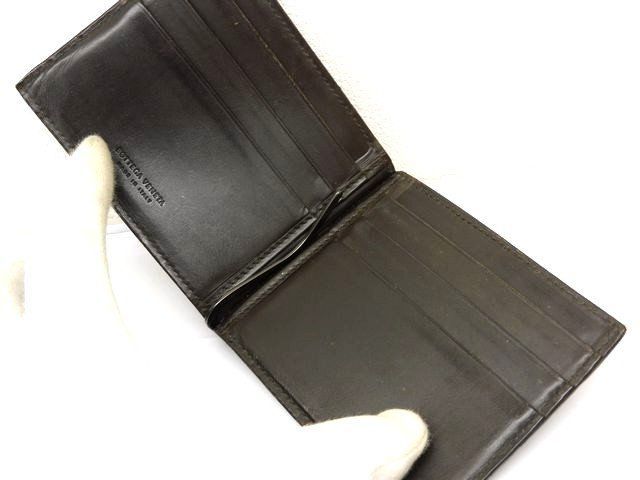 Bottega Veneta 123180 Intrecciato Bifold Wallet - Leather Dark Brown Dark Brown