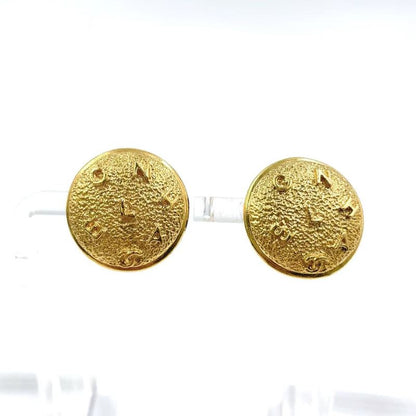 Chanel Alphabet Logo GP Gold Earrings