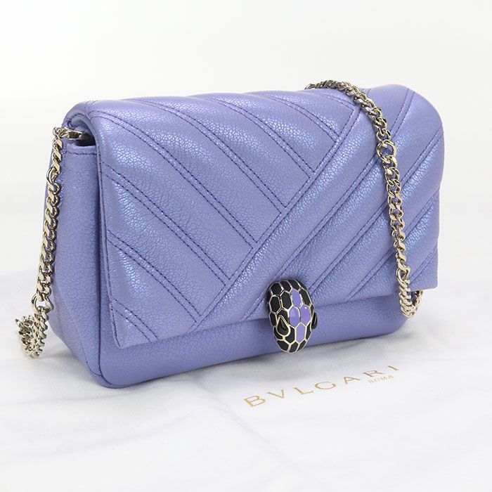 Bvlgari Bulgari Chain Serpenti Forever Crossbody Shoulder Bag Leather Women