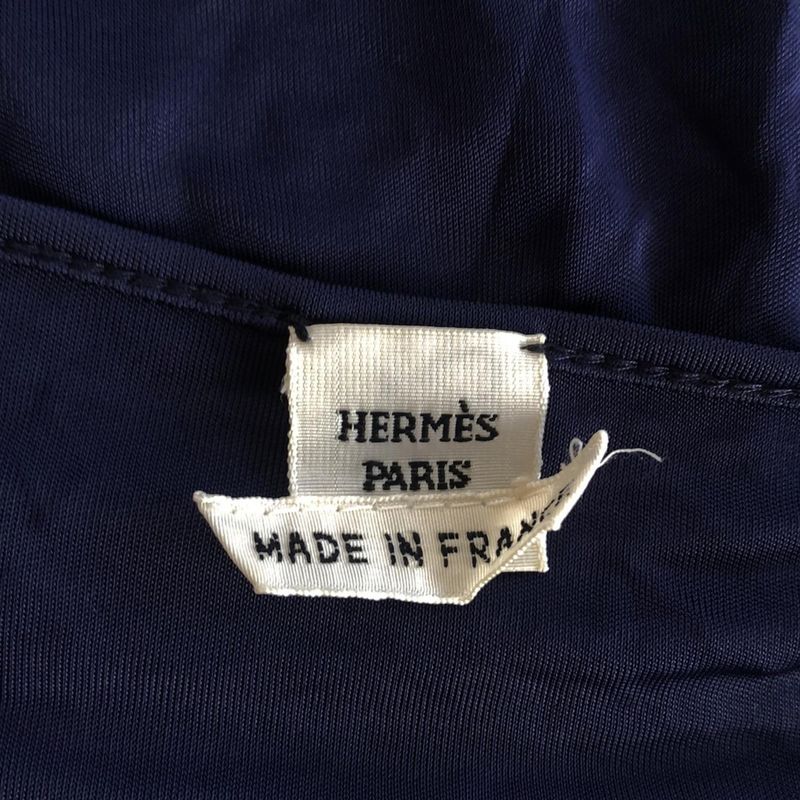 Hermes Short Sleeved T-shirt Size 36 S Women's - Navy