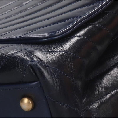 Chanel A92991 Top Handle 29 Chevron Aged Calfskin Chain Shoulder Bag Women 29