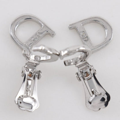 [dior] Christian Dior CD Logo Metal Silver Ladies 5.5g Earrings