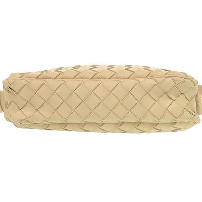 Bottega Veneta Intrecciato Leather Beige Shoulder Bag 1343 Bottega Veneta