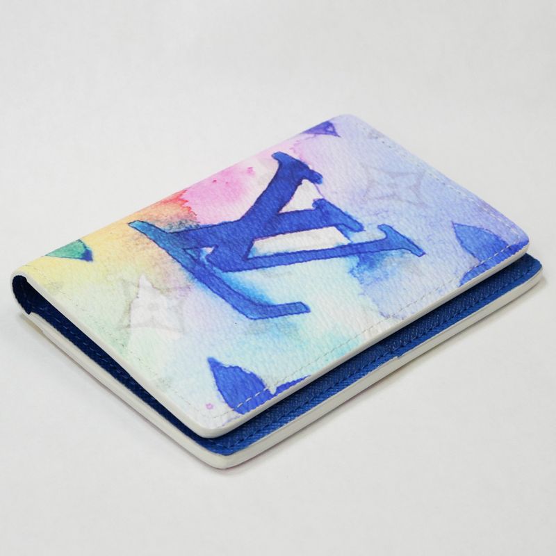 Louis Vuitton Watercolor Monogram Organizer De Poche M80456 RFID White