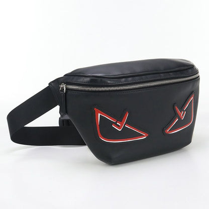 Fendi Belt Bug Monster Bugs Eye 7va434 A72K Body Bag Leather Men's