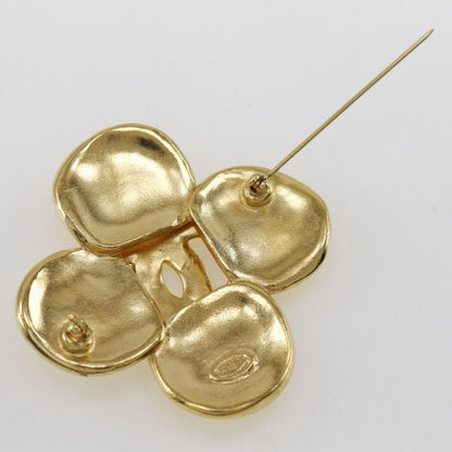 Chanel Clover Gold Plated 96P Ladies 28.8g Brooch